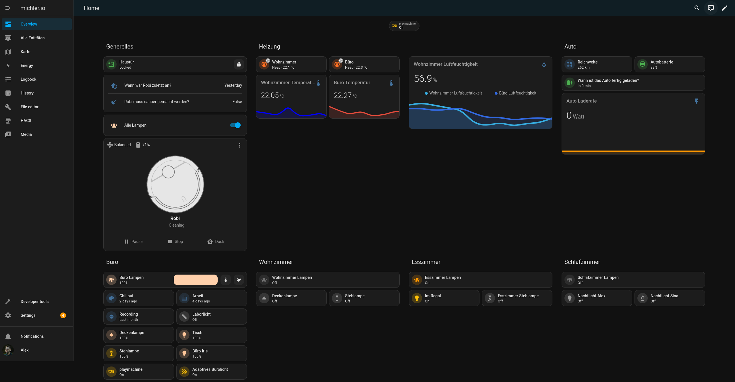 Smart Home Dashboard Preview